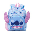 Blue - Side - Lilo & Stitch Childrens-Kids 3D Ears Backpack (Pack of 4)