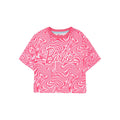 Pink - Side - Barbie Girls All-Over Print Short Pyjama Set