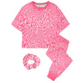 Pink - Front - Barbie Girls All-Over Print Short Pyjama Set