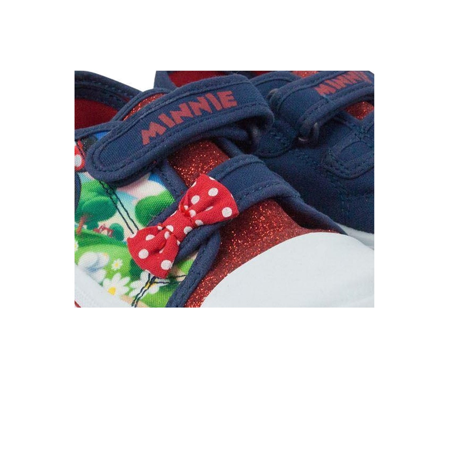 Navy-White-Red - Side - Disney Girls Minnie Mouse Trainers