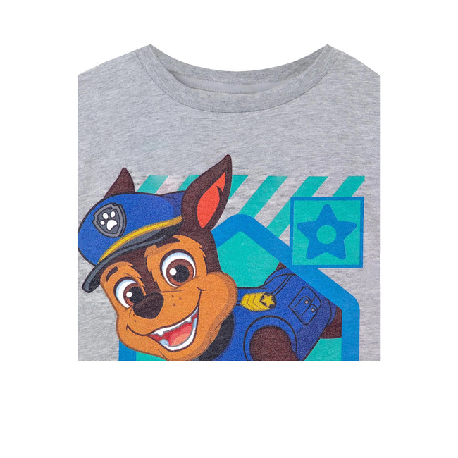 Grey Marl - Side - Paw Patrol Boys Chase T-Shirt