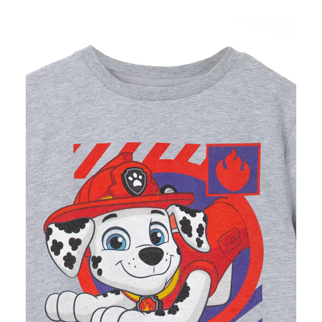 Grey Marl - Back - Paw Patrol Boys Marshall T-Shirt