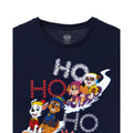 Navy - Side - Paw Patrol Childrens-Kids Ho Ho Ho T-Shirt