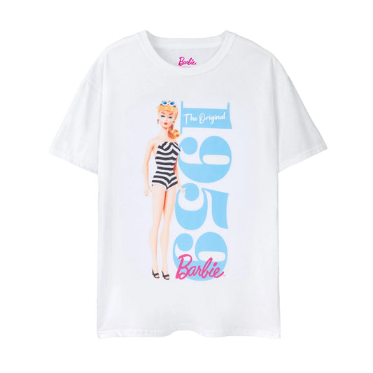 White - Front - Barbie Womens-Ladies The Original T-Shirt