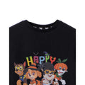 Black - Back - Paw Patrol Childrens-Kids Happy Howloween T-Shirt