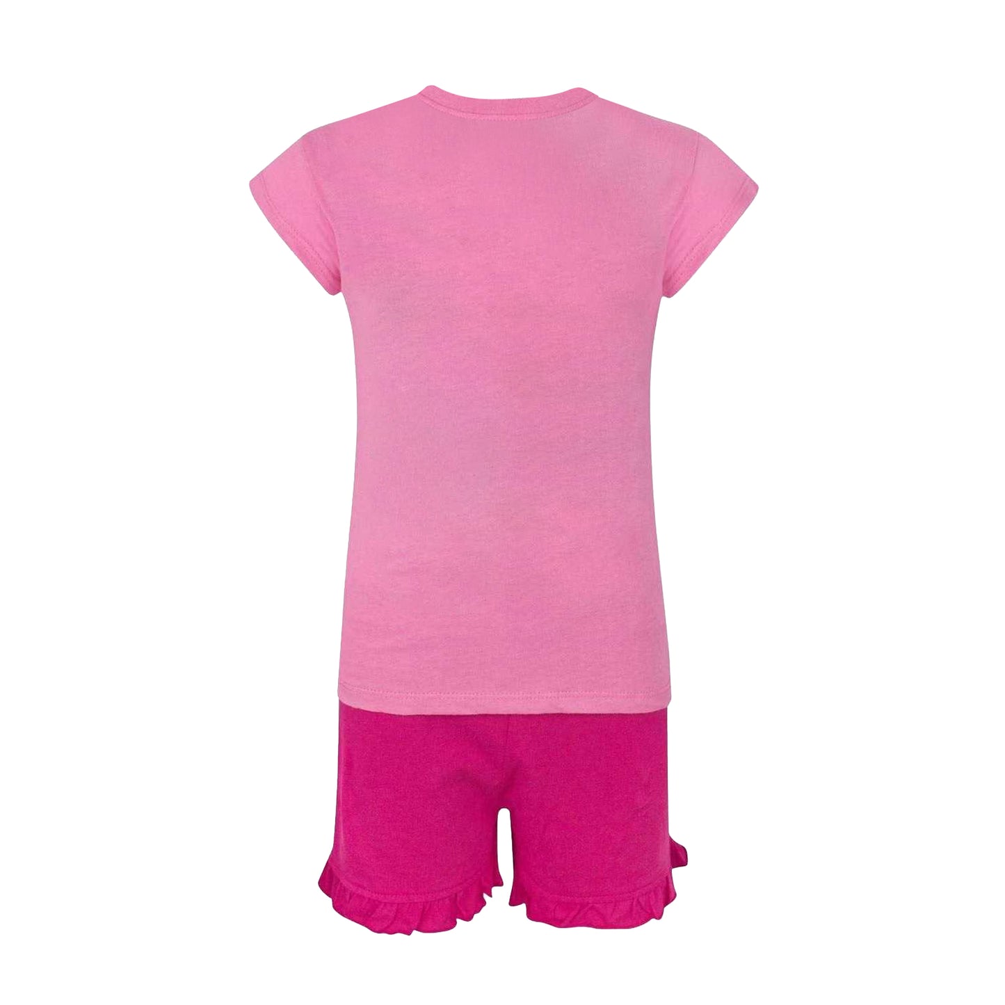 Bubblegum Pink-Hot Pink - Back - Disney Girls Forever Minnie Mouse Short Pyjama Set