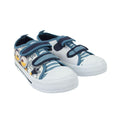 Navy-Blue-White - Front - Minions Childrens-Kids Bob Touch Fastening Trainers