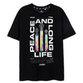 Black - Front - Star Trek Mens Peace And Long Life T-Shirt
