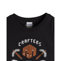 Black - Side - Minecraft Boys Short-Sleeved T-Shirt