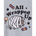 Grey - Pack Shot - Pusheen Girls Halloween Mummy Marl T-Shirt