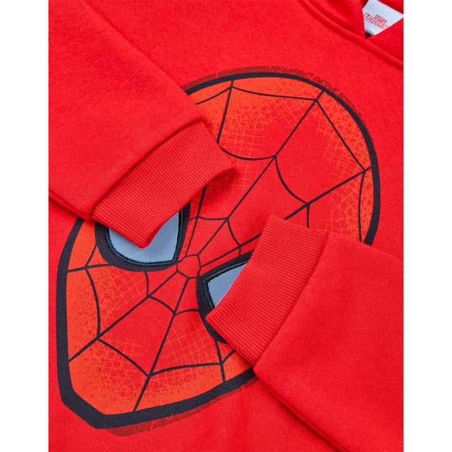 Red - Lifestyle - Spider-Man Childrens-Kids Face Hoodie