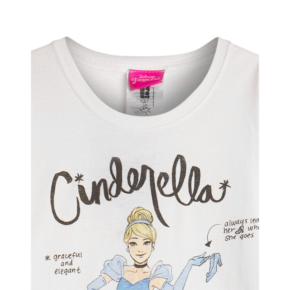 White - Lifestyle - Disney Girls Short-Sleeved T-Shirt