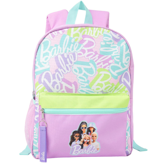 Purple - Back - Barbie Backpack Set (Pack Of 4)