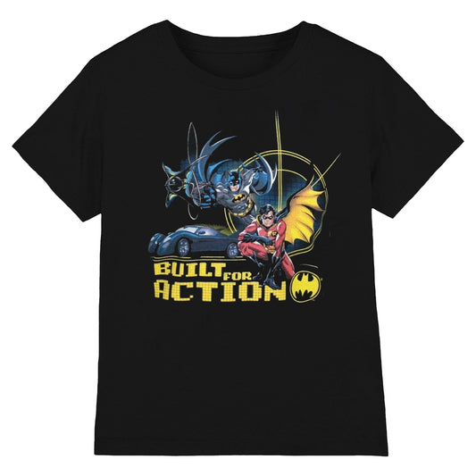 Black - Front - Batman Mens Built For Action T-Shirt