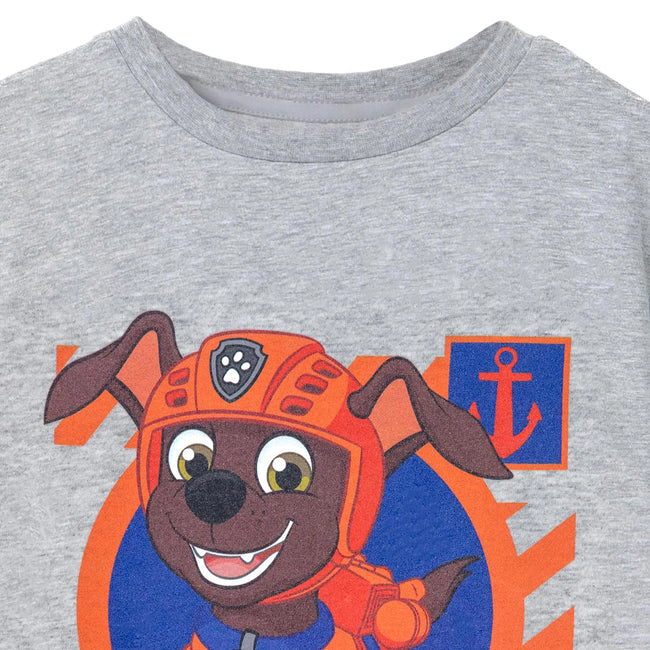 Grey Marl - Side - Paw Patrol Boys Zuma Short-Sleeved T-Shirt