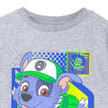 Grey Marl - Back - Paw Patrol Childrens-Kids Rocky Short-Sleeved T-Shirt