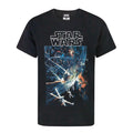 Black - Front - Star Wars Boys Death Star T-Shirt