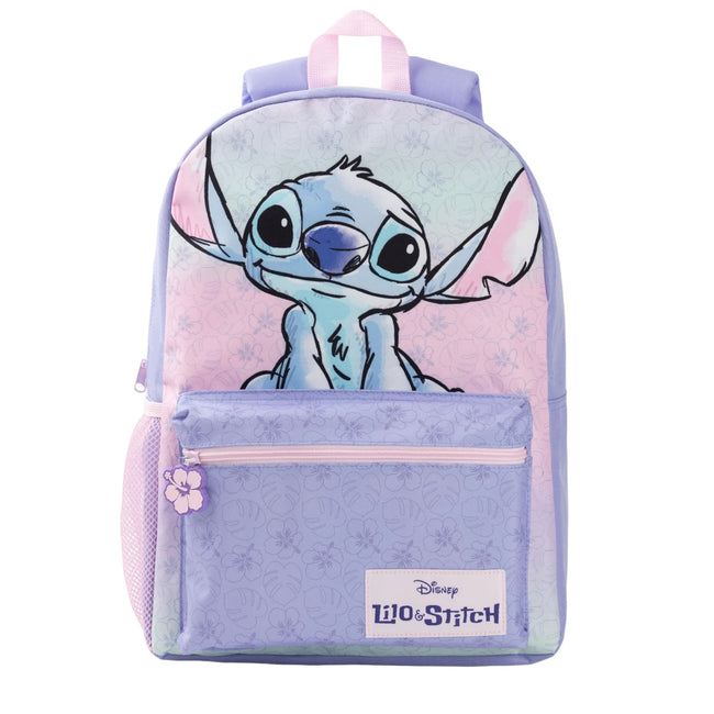 Purple-Pink - Front - Lilo & Stitch Backpack