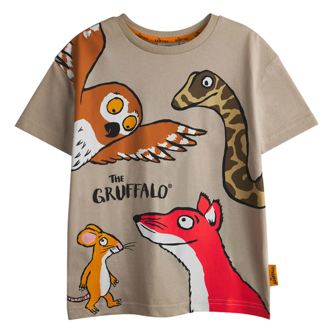 Brown - Lifestyle - The Gruffalo Boys Characters Short-Sleeved T-Shirt (Pack of 2)