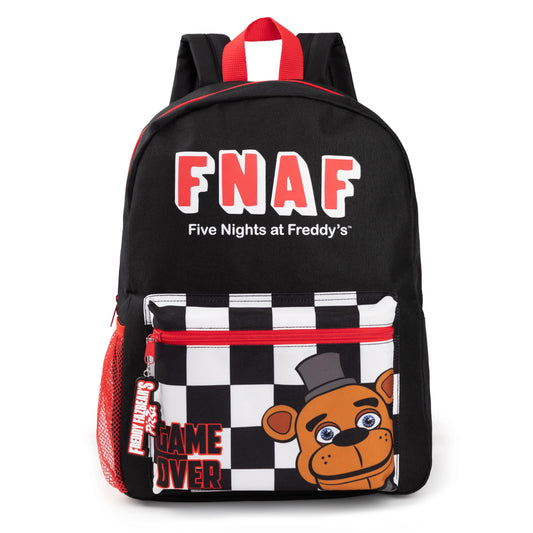 Black-Red - Front - Five Nights At Freddys Printed Backpack