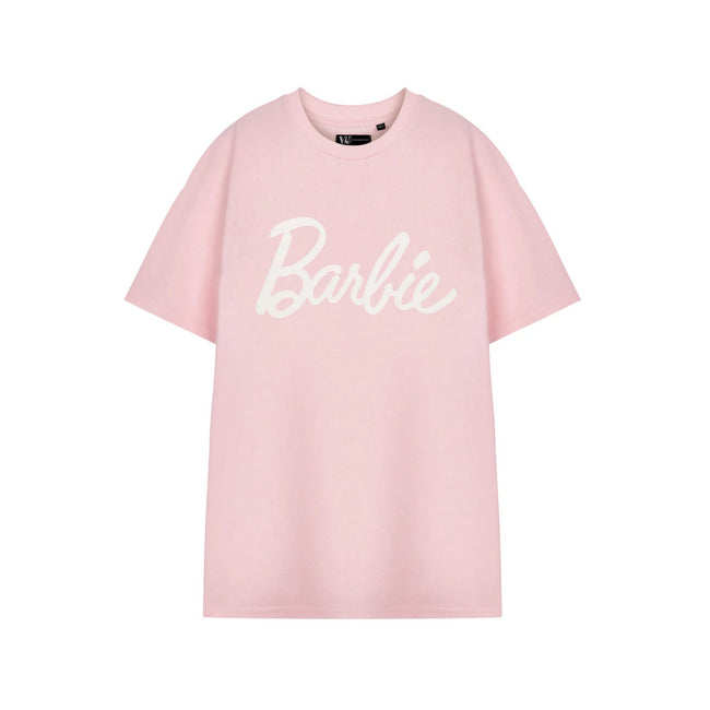 Pink - Front - Barbie Womens-Ladies Logo Short-Sleeved T-Shirt