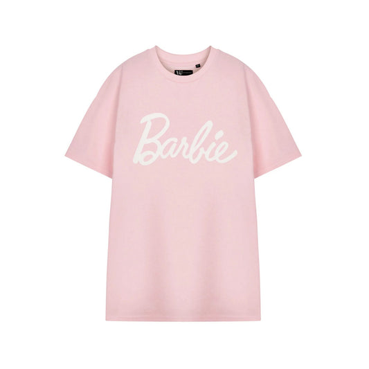 Pink - Front - Barbie Womens-Ladies Logo Short-Sleeved T-Shirt