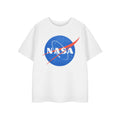 White - Front - NASA Childrens-Kids Classic Logo Short-Sleeved T-Shirt