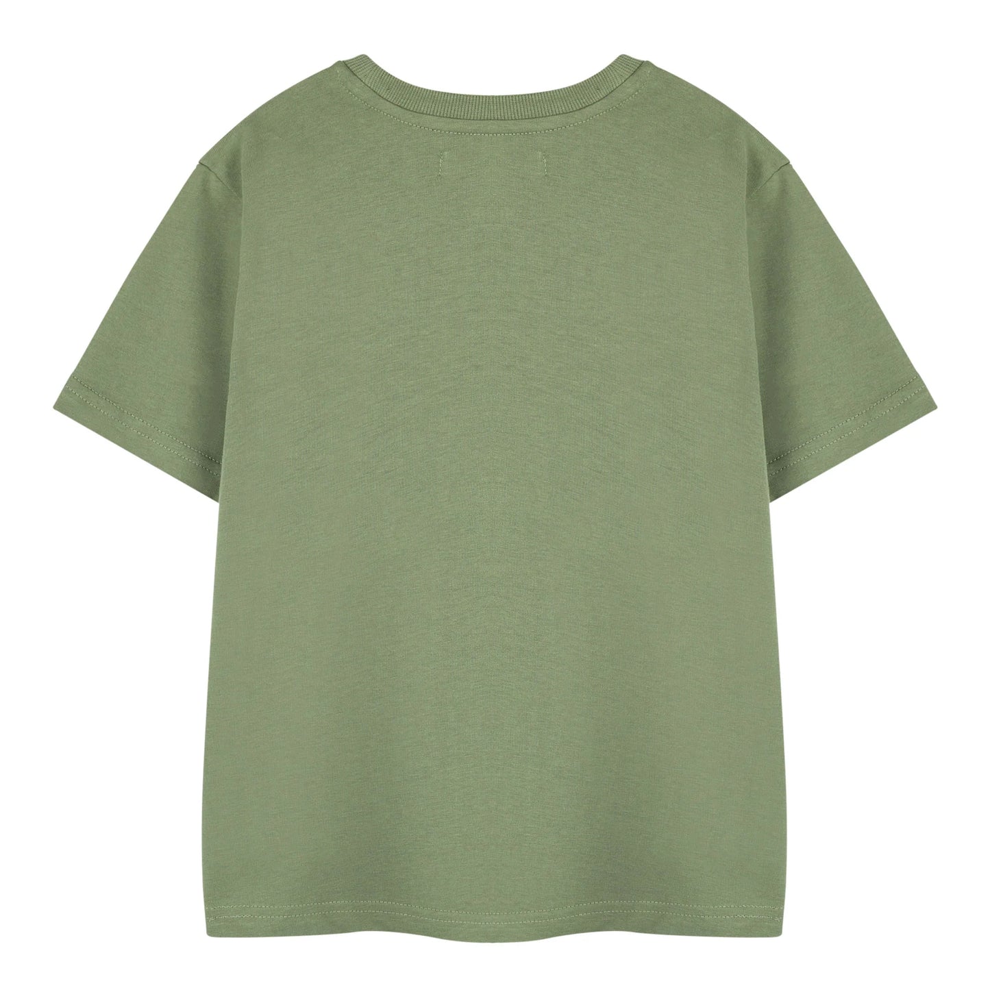 Khaki Green - Back - Star Wars The Mandalorian Boys Grogu T-Shirt