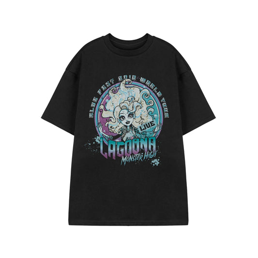 Black - Front - Monster High Womens-Ladies Lagoona T-Shirt