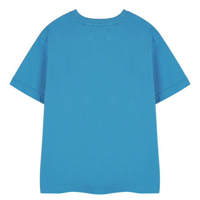 Blue - Back - Captain America Childrens-Kids Short-Sleeved T-Shirt