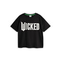 Black - Front - Wicked Womens-Ladies Short-Sleeved Long Pyjama Set