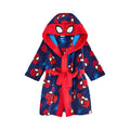 Red-Blue - Front - Spider-Man Boys All-Over Print Hooded Robe