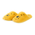 Yellow - Lifestyle - Winnie the Pooh Womens-Ladies Face Embroidered Mule Slippers
