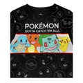 Black - Back - Pokemon Boys Characters Short-Sleeved T-Shirt