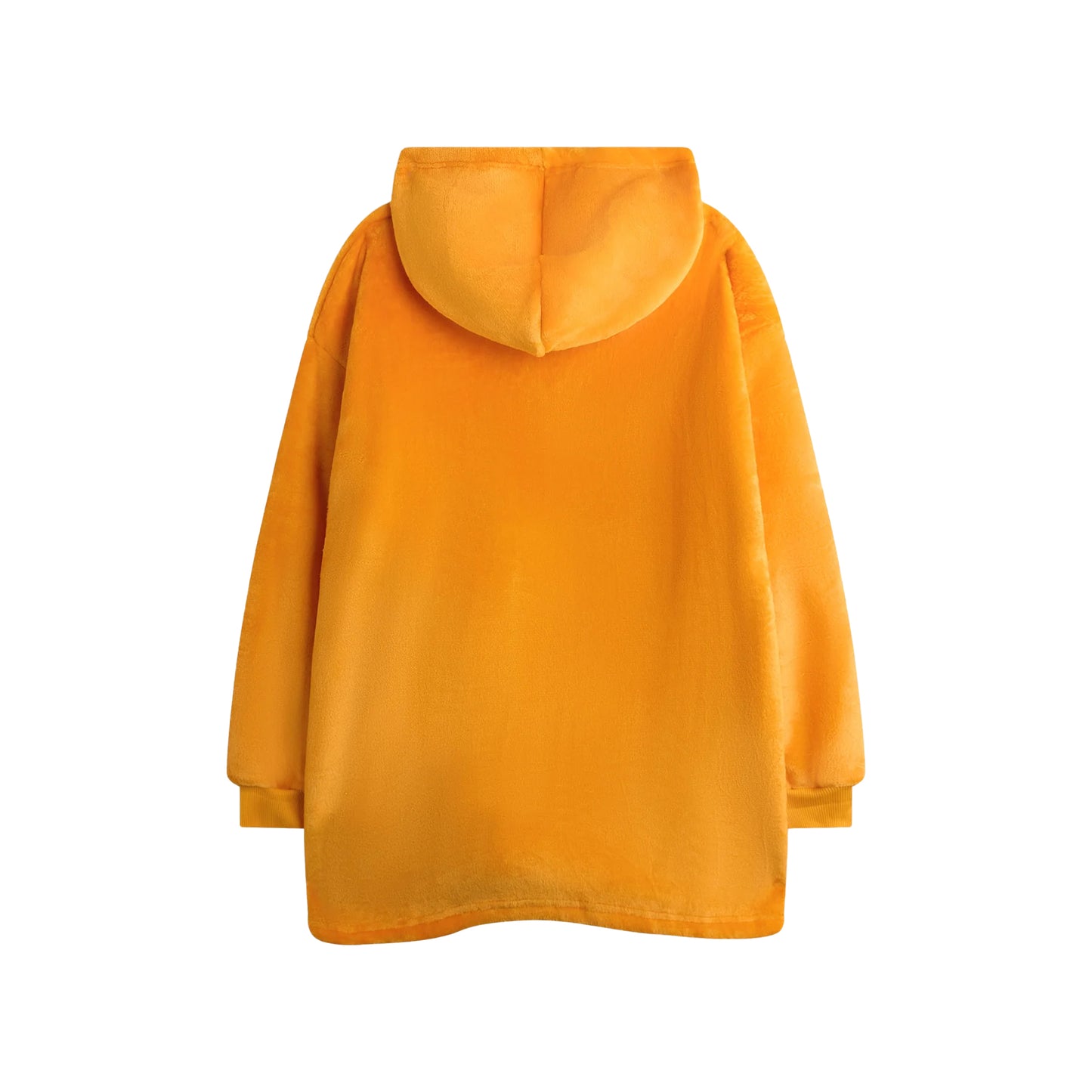 Orange - Back - Garfield Childrens-Kids Face Hoodie Blanket