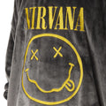 Grey - Side - Nirvana Mens Logo Blanket Hoodie