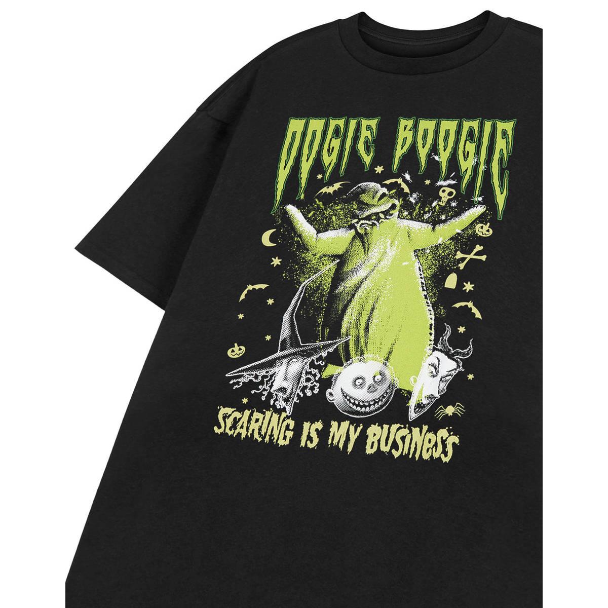 Black - Side - Nightmare Before Christmas Unisex Adult Oogie Boogie Short-Sleeved T-Shirt