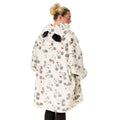 Beige - Back - Disney Womens-Ladies Mickey Mouse Hoodie Blanket