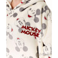 Beige - Side - Disney Womens-Ladies Mickey Mouse Hoodie Blanket