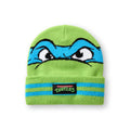 Green - Back - Teenage Mutant Ninja Turtles Boys Face Hat And Gloves Set
