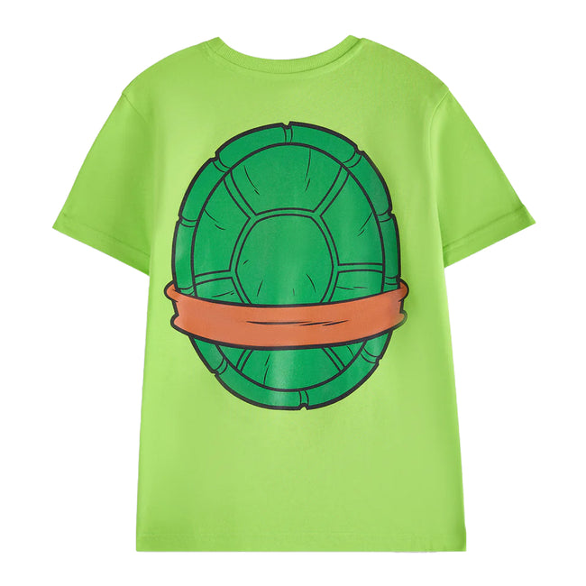 Green - Back - Teenage Mutant Ninja Turtles Boys Cosplay Short-Sleeved T-Shirt