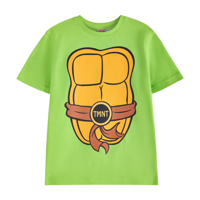 Green - Front - Teenage Mutant Ninja Turtles Boys Cosplay Short-Sleeved T-Shirt