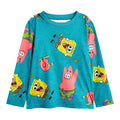 Multicoloured - Back - SpongeBob SquarePants Childrens-Kids Big Face All-Over Print Long Pyjama Set (Pack of 2)