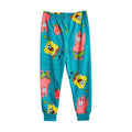 Multicoloured - Side - SpongeBob SquarePants Childrens-Kids Big Face All-Over Print Long Pyjama Set (Pack of 2)