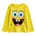 Multicoloured - Lifestyle - SpongeBob SquarePants Childrens-Kids Big Face All-Over Print Long Pyjama Set (Pack of 2)