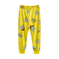 Multicoloured - Pack Shot - SpongeBob SquarePants Childrens-Kids Big Face All-Over Print Long Pyjama Set (Pack of 2)