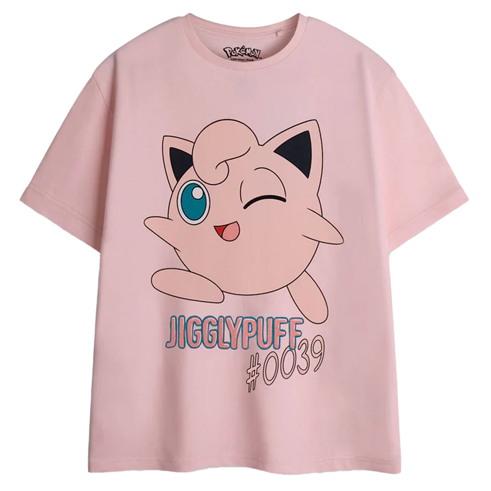 Multicoloured - Pack Shot - Pokemon Girls Pikachu Eevee & Jigglypuff T-Shirt (Pack of 3)