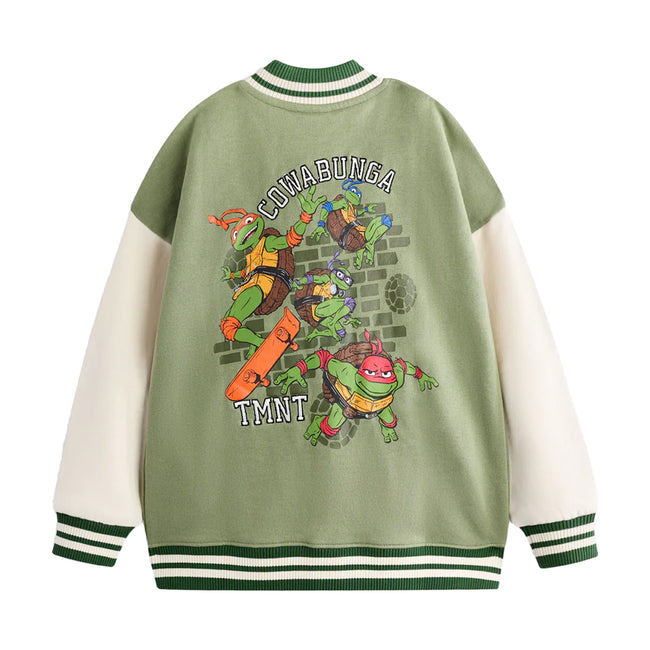 Green - Back - Teenage Mutant Ninja Turtles Boys Cowabunga Bomber Jacket