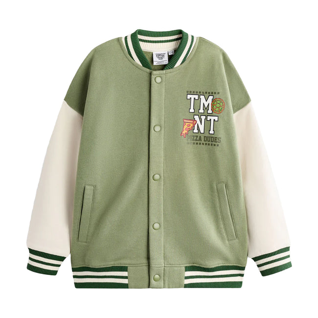 Green - Front - Teenage Mutant Ninja Turtles Boys Cowabunga Bomber Jacket