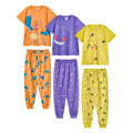 Multicoloured - Front - Pokemon Boys Characters Short-Sleeved Long Pyjama Set (Pack of 3)